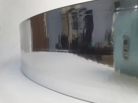 Высокая твердость алюминия алюминиевая крышка с зеркальной серебряной отделкой и алюминиевой спирали